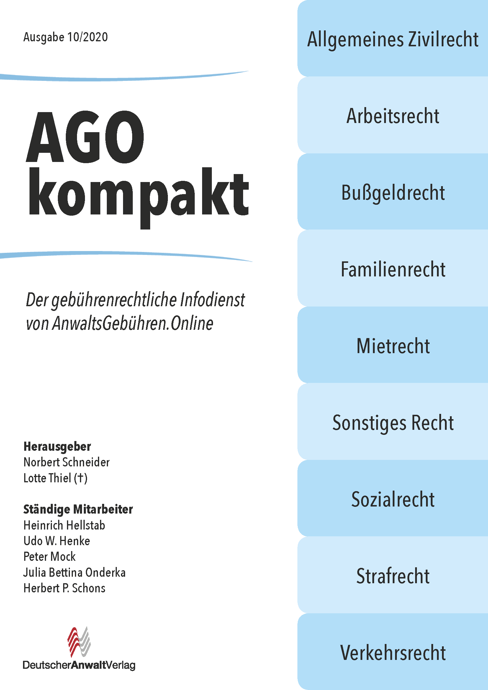 Anwaltsgebühren kompakt